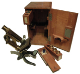 Brass Microscope in Case